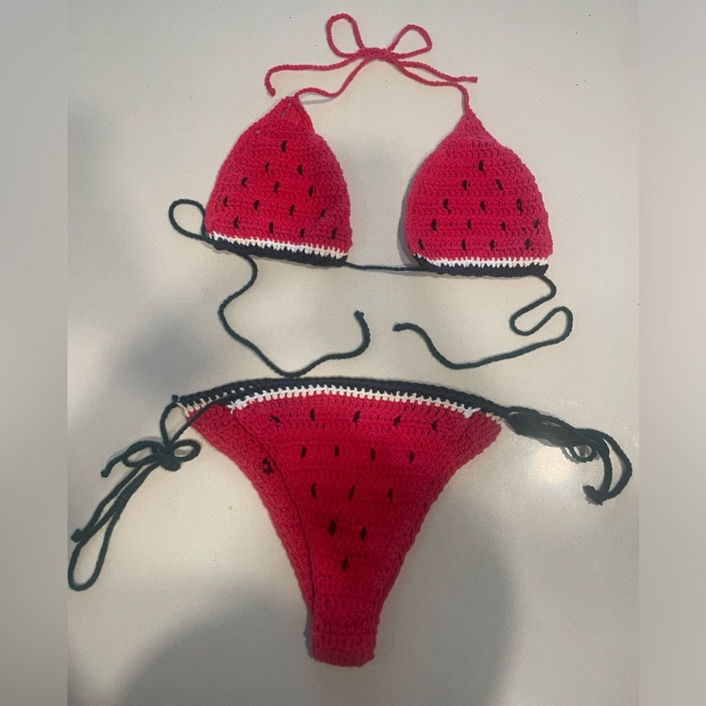 Homemade Watermelon Crotchet Bikini